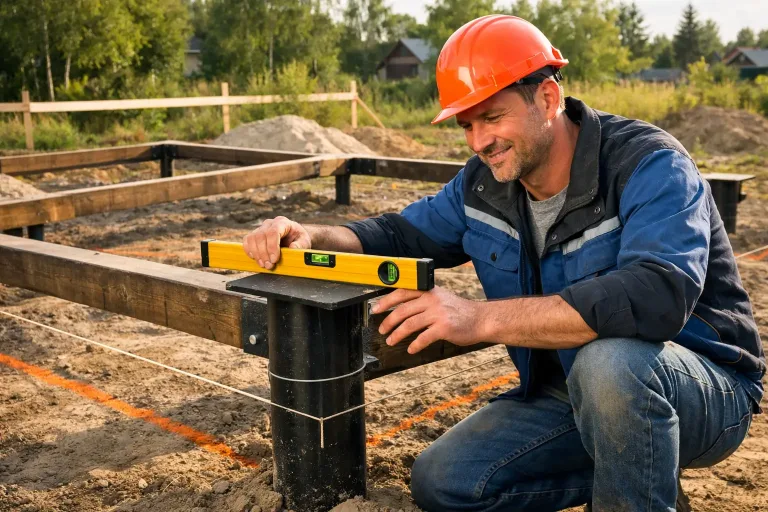 Проверка свайного фундамента перед строительством дома